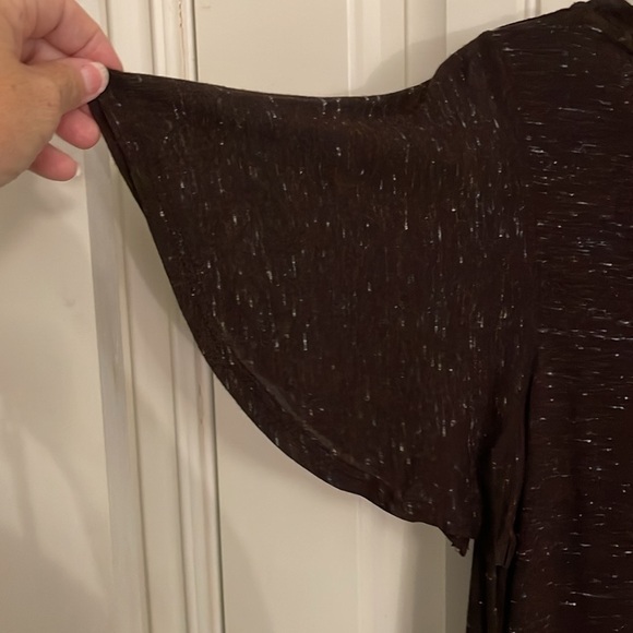 DOLAN LEFT COAST COLLECTION midi handkerchief‎ hem black/whiteblend dress - Picture 8 of 14